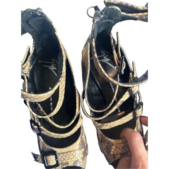 Giuseppe Zanotti High Heels Gladiator Exotic Skin 6 - Picture 6 of 16